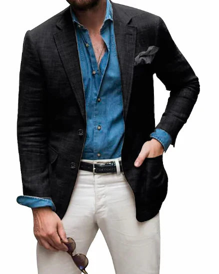 Men's Linen Blazer Elegant Wedding