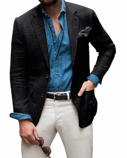 Men's Linen Blazer Elegant Wedding