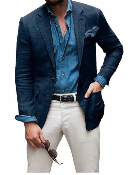 Men's Linen Blazer Elegant Wedding