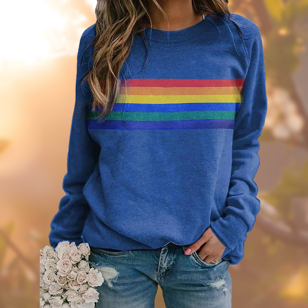 Women's Round Neck Knit Sweater Autumn Model