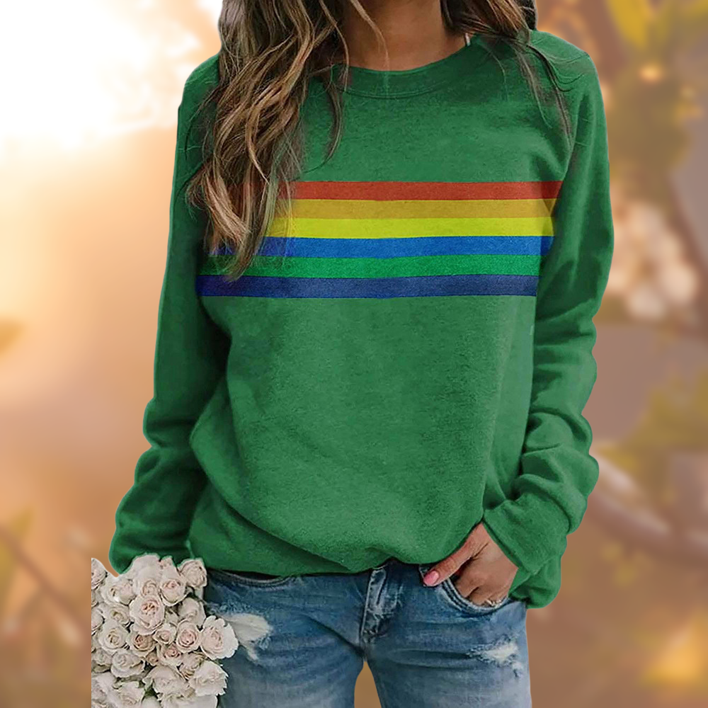Women's Round Neck Knit Sweater Autumn Model