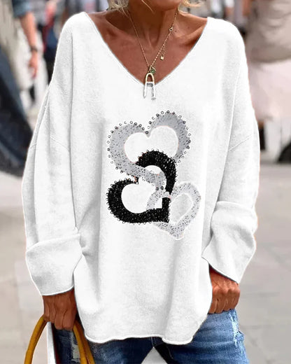 Flosa - Women's Sweater Comfortable Graphic Design