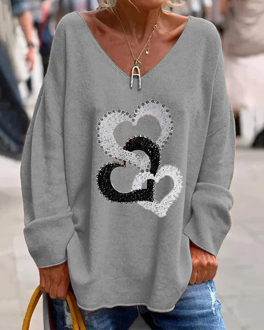 Flosa - Women's Sweater Comfortable Graphic Design