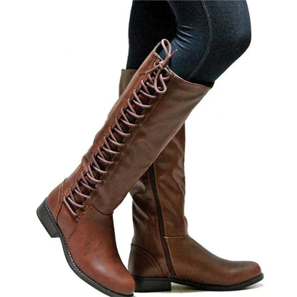 Elegant Women's Lace-up Boots