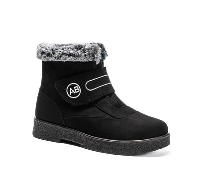 Women's Warm Rabbit Fur Insulated Snow Boots