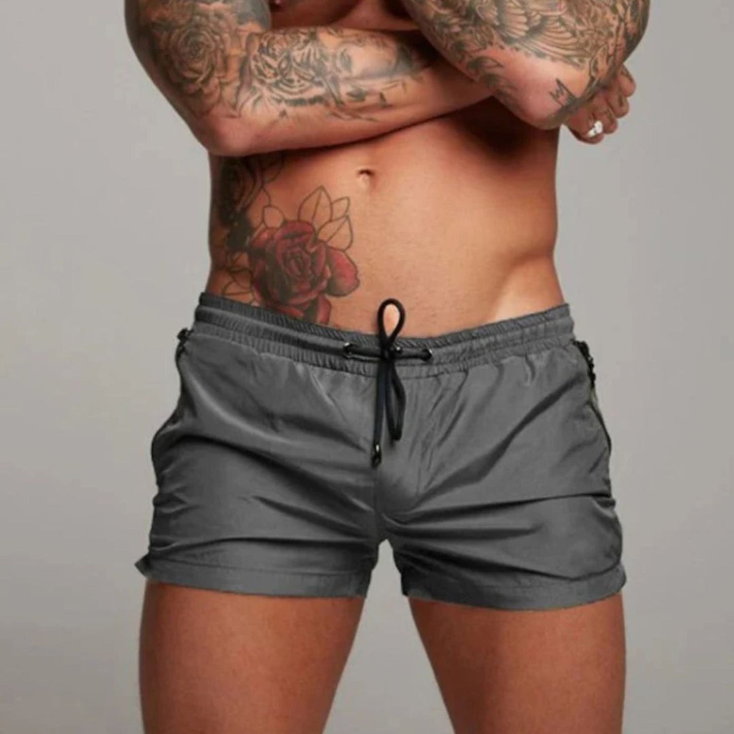 Men's Swim Shorts Elastic with Drawstring