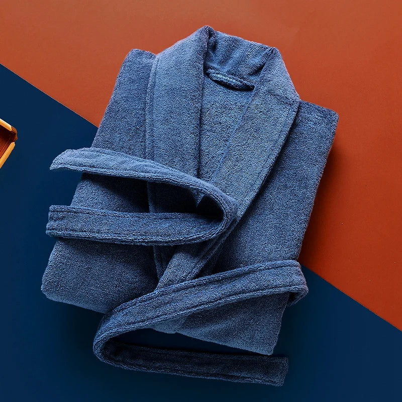 Cuddly Men's Long Fleece Bathrobe