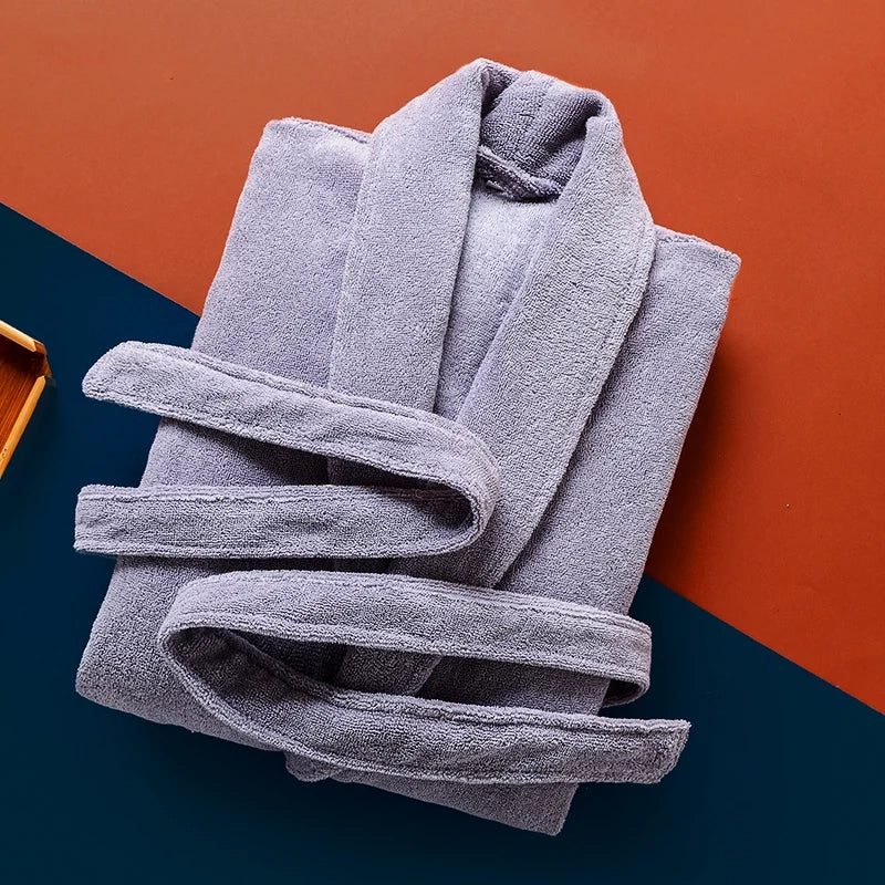 Cuddly Men's Long Fleece Bathrobe