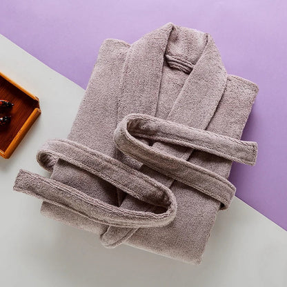Cuddly Men's Long Fleece Bathrobe