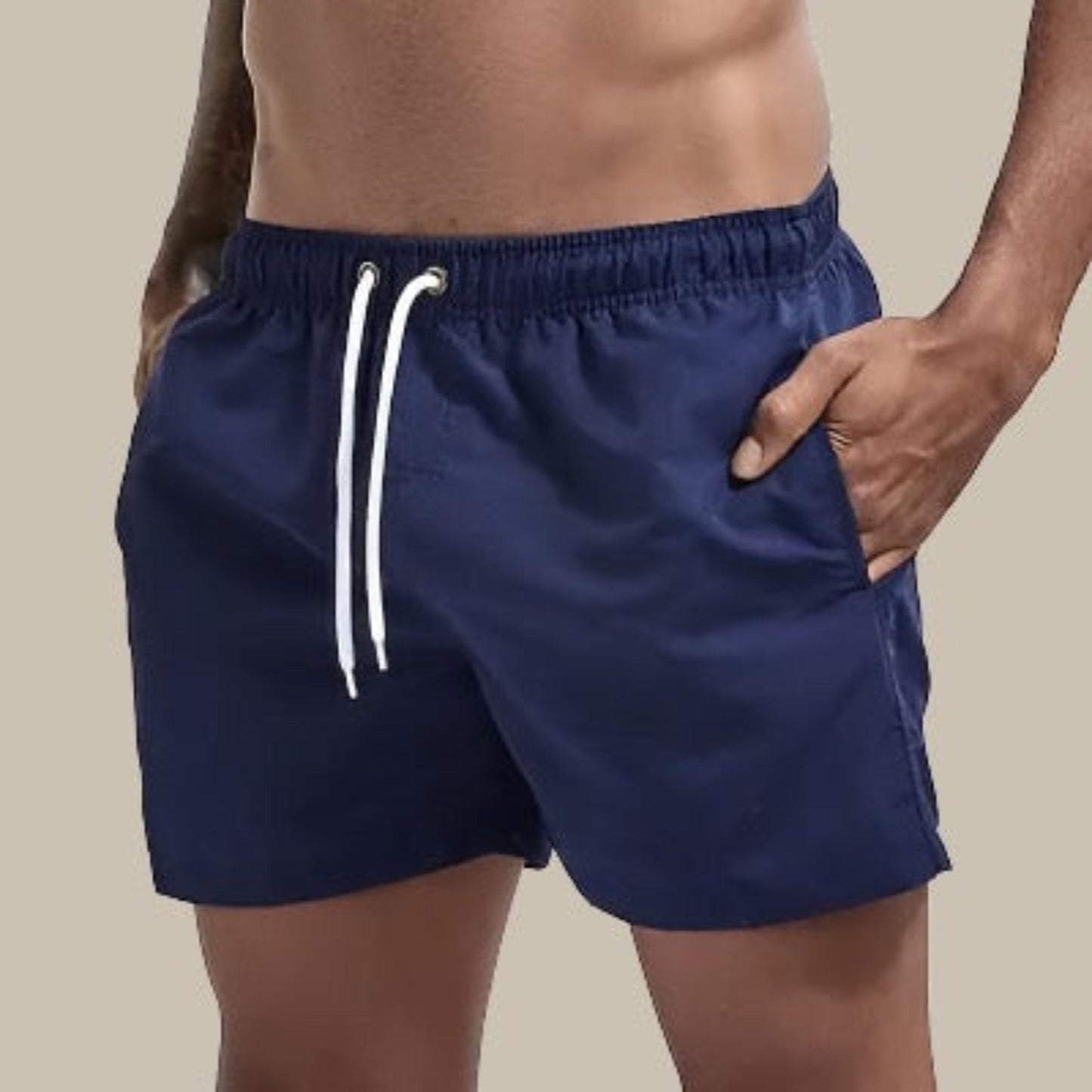 Elastic Quick-Dry Swim Trunks for Men
