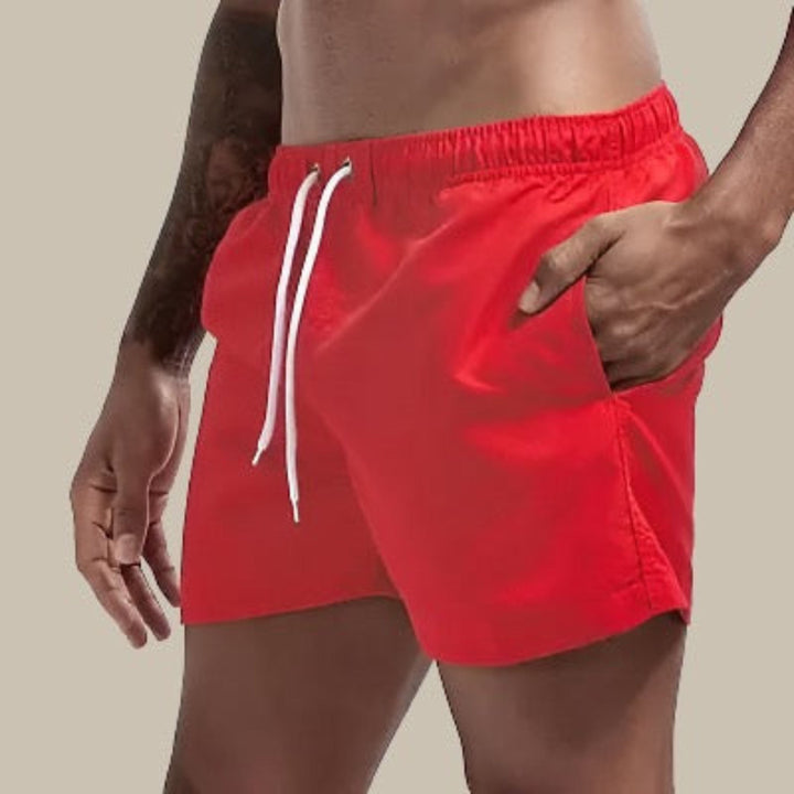 Elastic Quick-Dry Swim Trunks for Men