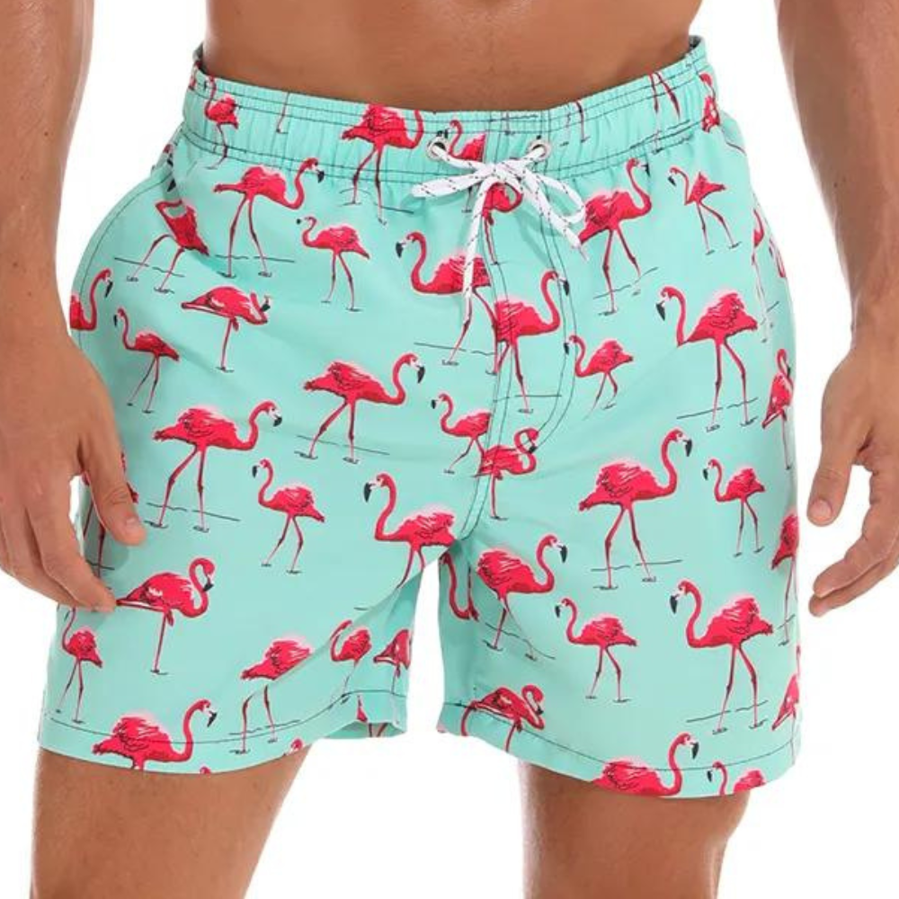 Men's Drawstring Colorful Board Shorts