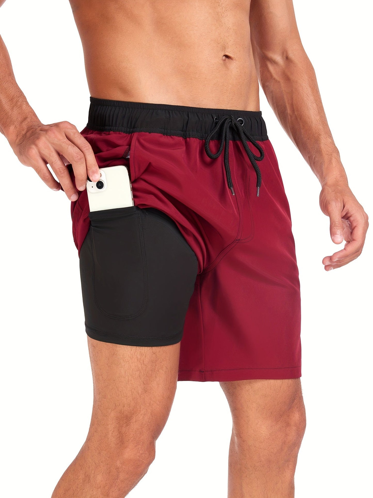 Men's Quick Dry 2-in-1 Board Shorts
