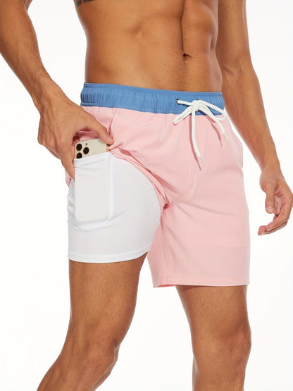 Men's Quick Dry 2-in-1 Board Shorts