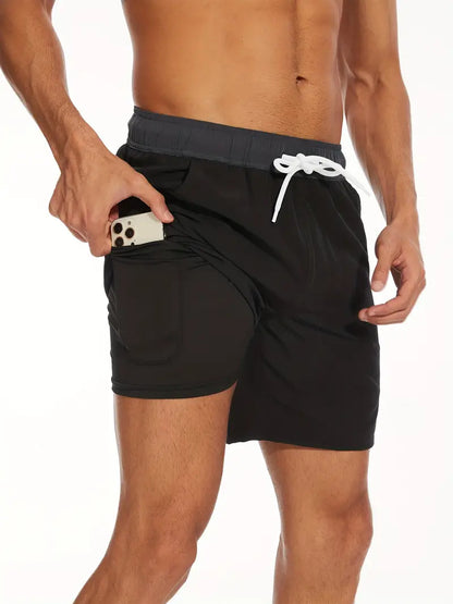 Men's Quick Dry 2-in-1 Board Shorts