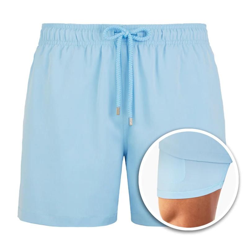 Men's Boardshorts Double-Layered Elastic