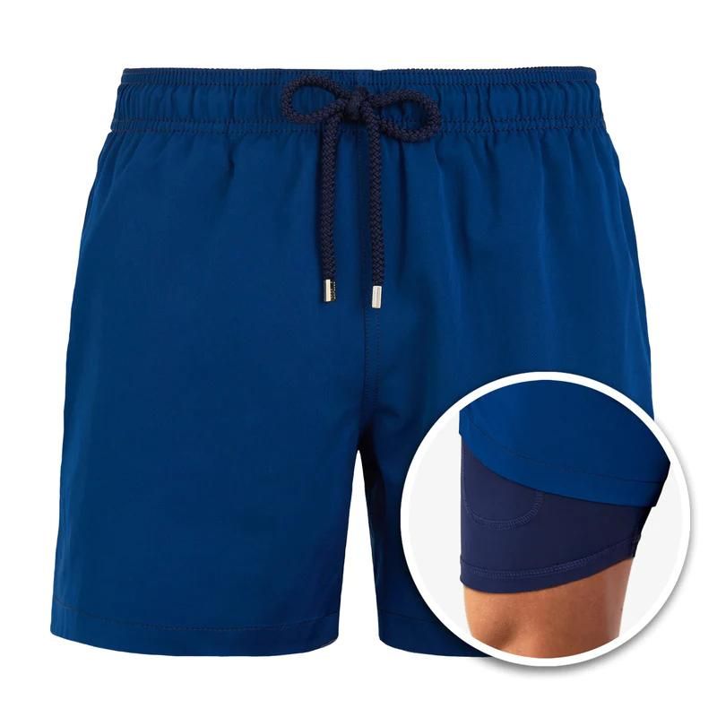 Men's Boardshorts Double-Layered Elastic