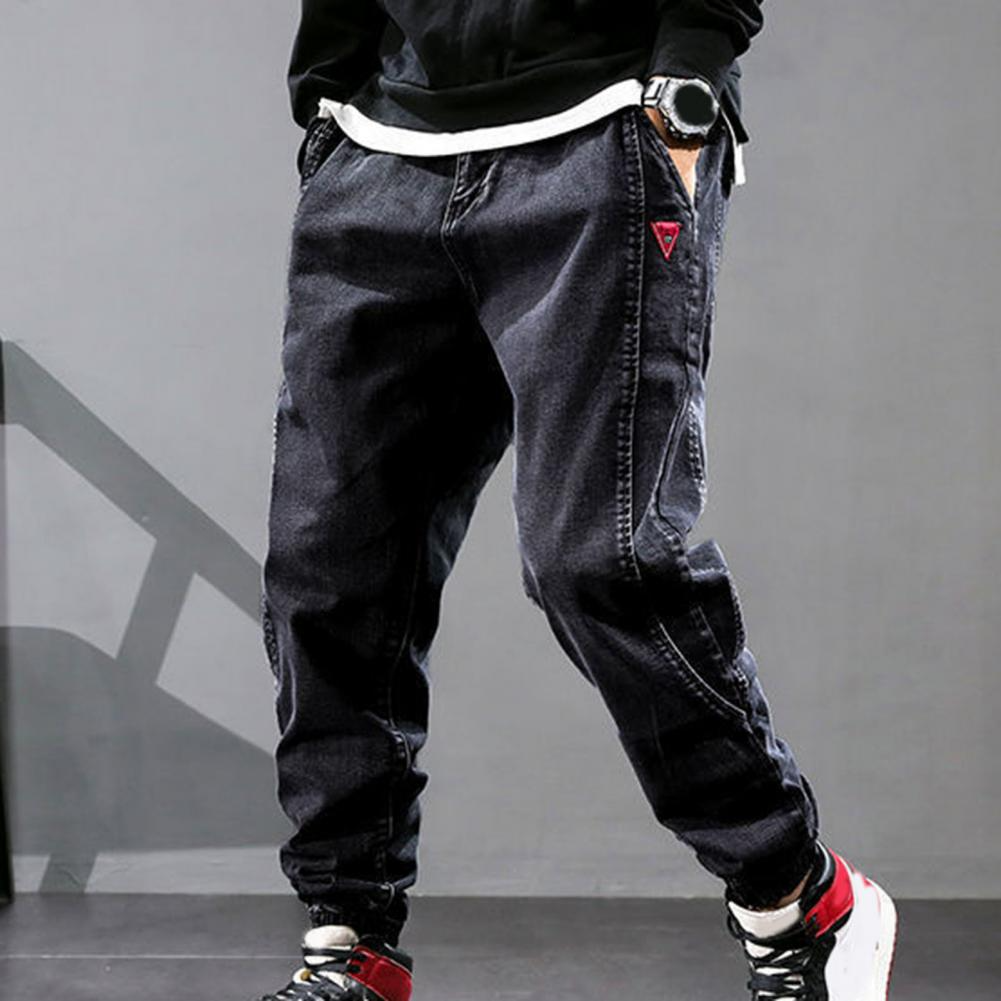 Bequeme Herren-Jeans Elastisch Denim Jogger - IdealeKleiden