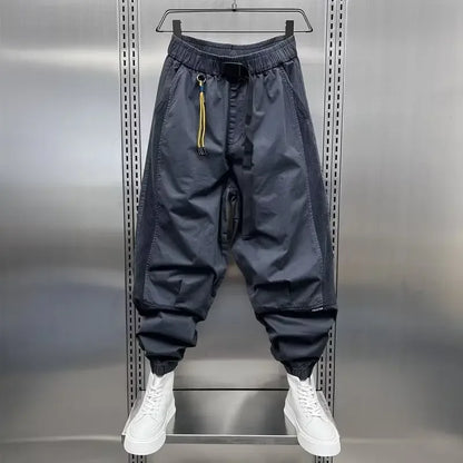 Bequeme Trainingshose Männer Lockere Passform Elastischer Bund - IdealeKleiden