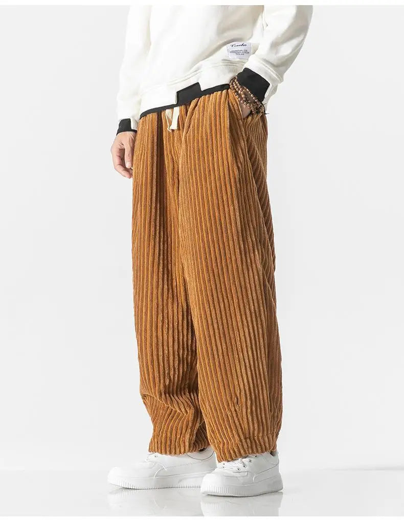 Comfortable Men's Loose Fit Drawstring Trousers