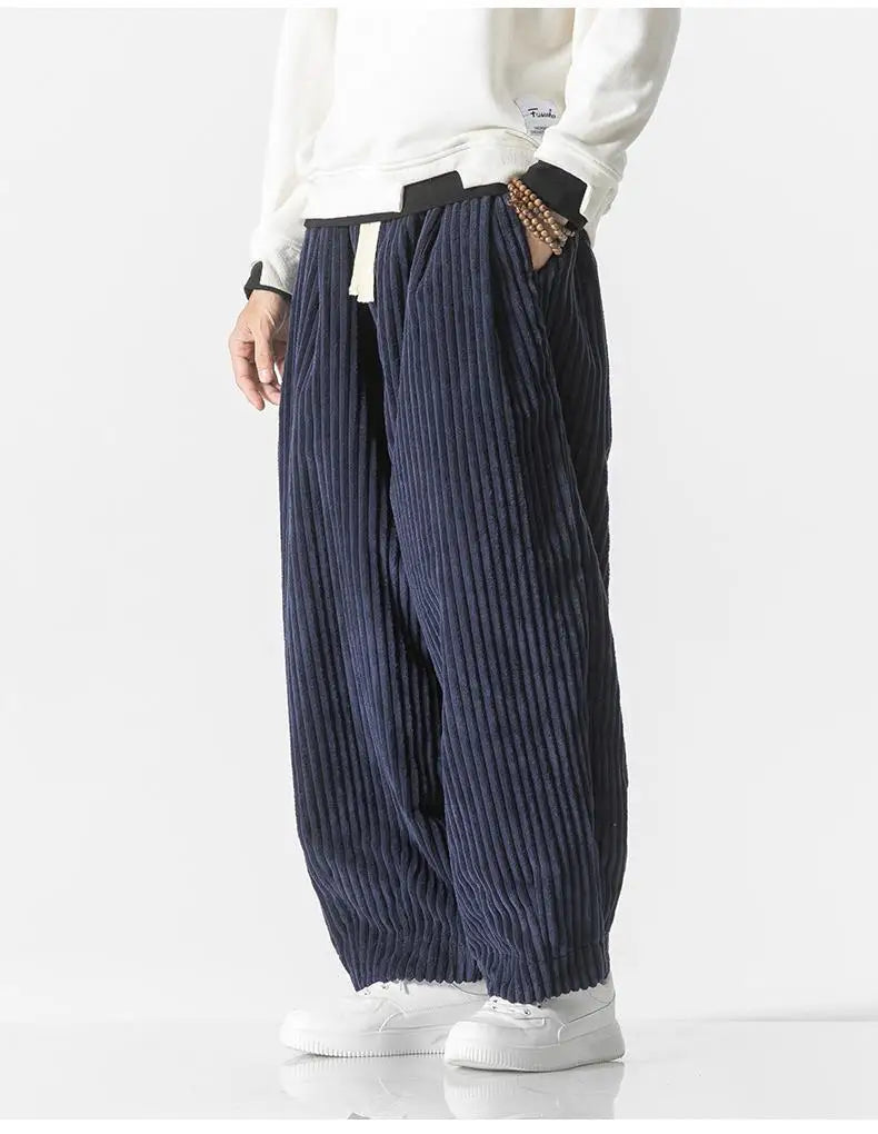 Comfortable Men's Loose Fit Drawstring Trousers