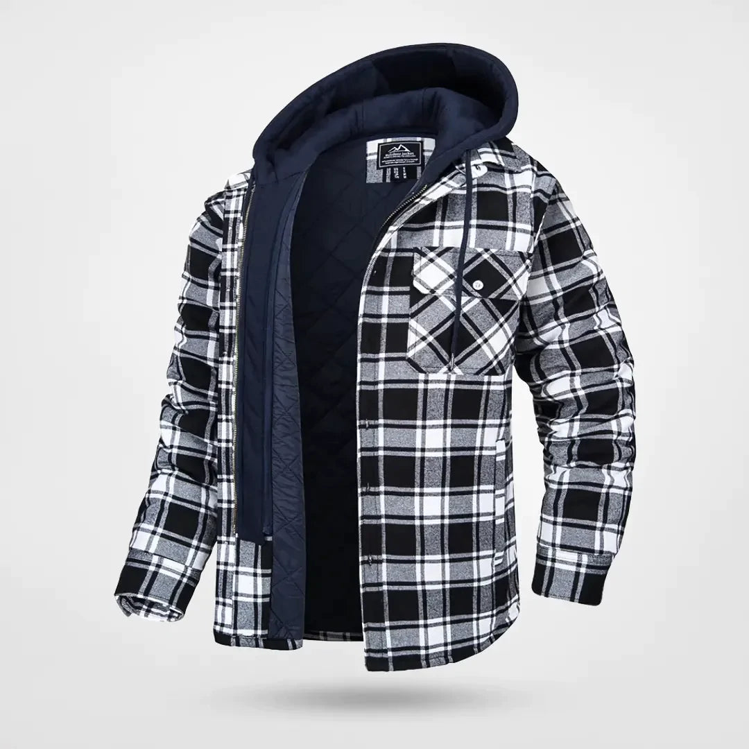 Denny - Winter Jacket Plaid Pattern
