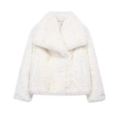 Elegant Women's Faux Fur Jacket