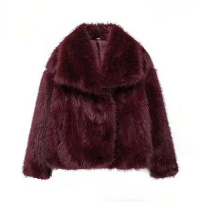 Elegant Women's Faux Fur Jacket