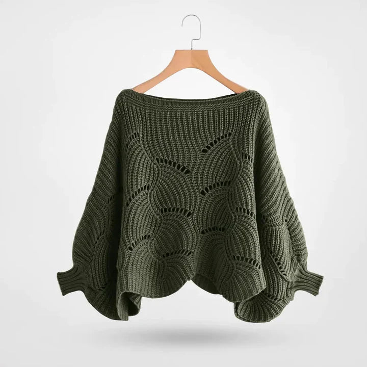 Stylish Batwing Sleeve Sweater for Women