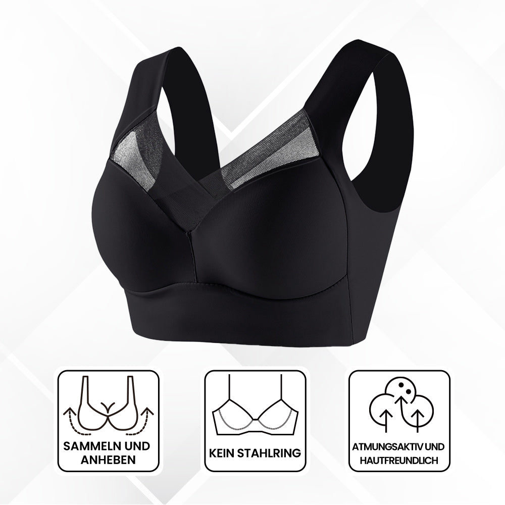 Comfortable wire-free bra for optimal wearing comfort