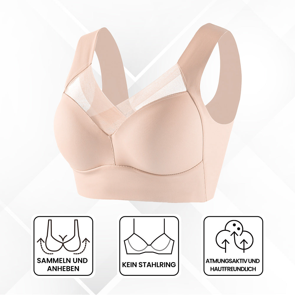 Comfortable wire-free bra for optimal wearing comfort