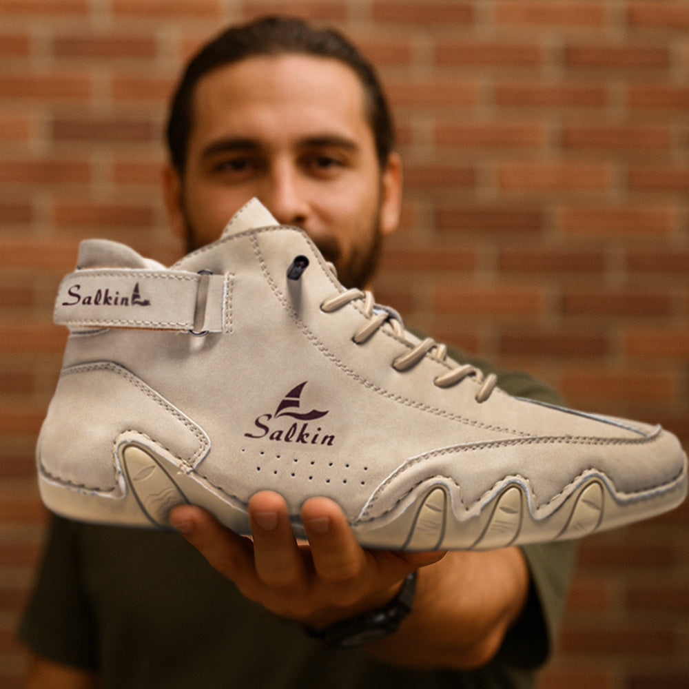 Orthopädische Barfußschuhe Wasserdicht Rutschfest Leder - IdealeKleiden