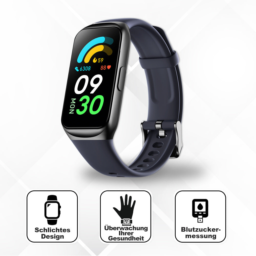 Medical Smartwatch Blood Glucose Monitoring Real-Time