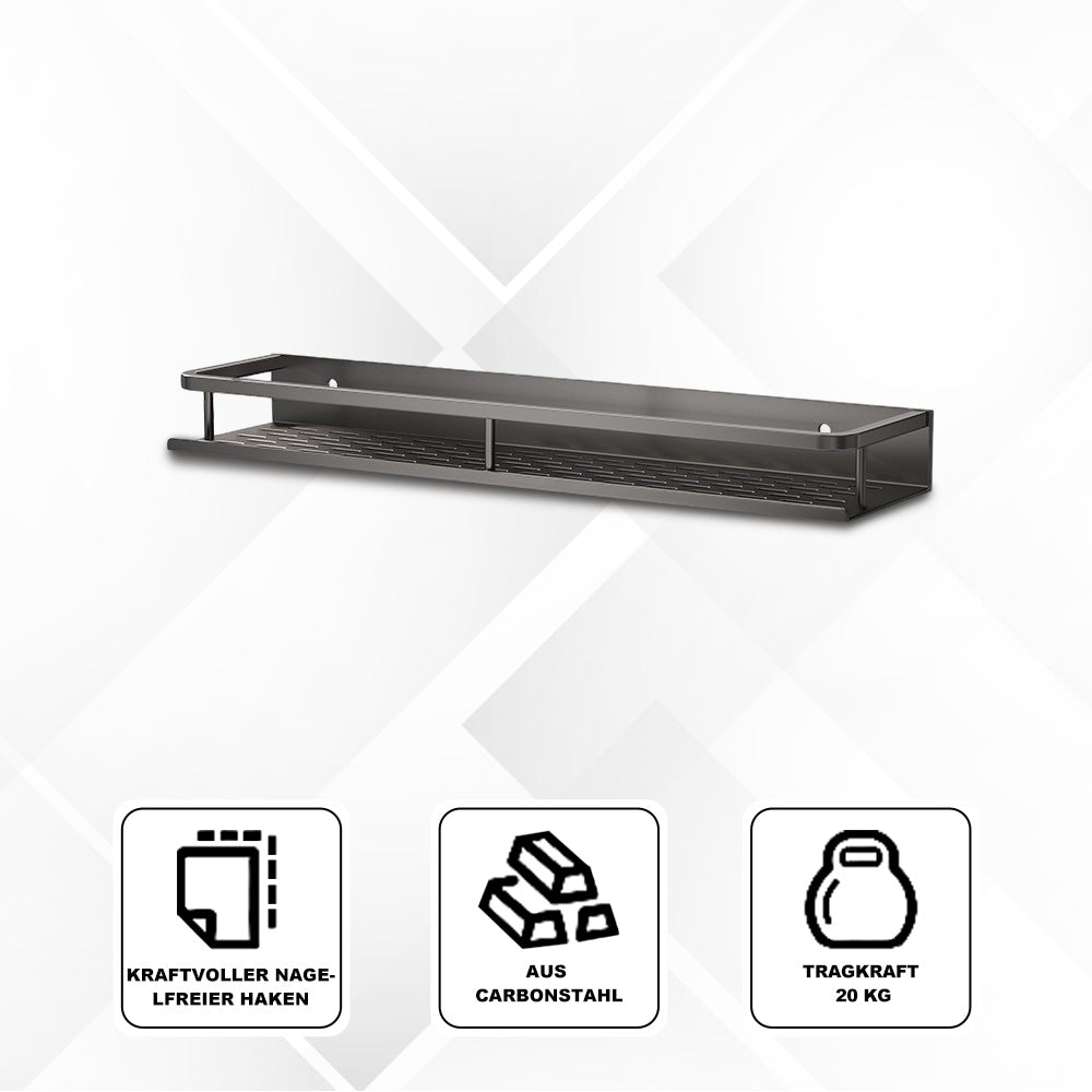 Modern Gray/Black Shelf for Kitchen and Bathroom