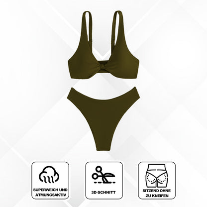 Women's V-Neck Push-Up Bikini