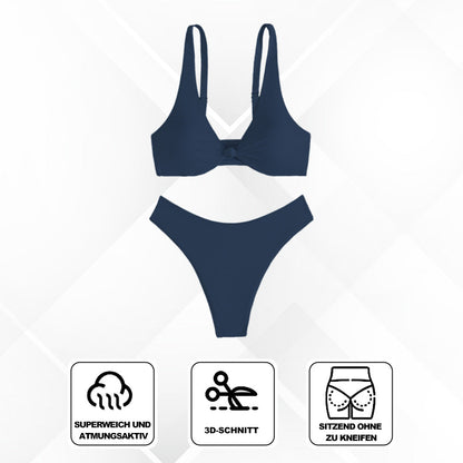 Women's V-Neck Push-Up Bikini