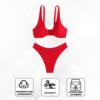 Women's V-Neck Push-Up Bikini