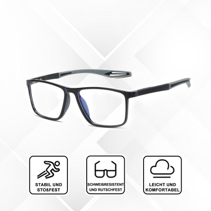 Self-adjusting reading glasses with zoom function