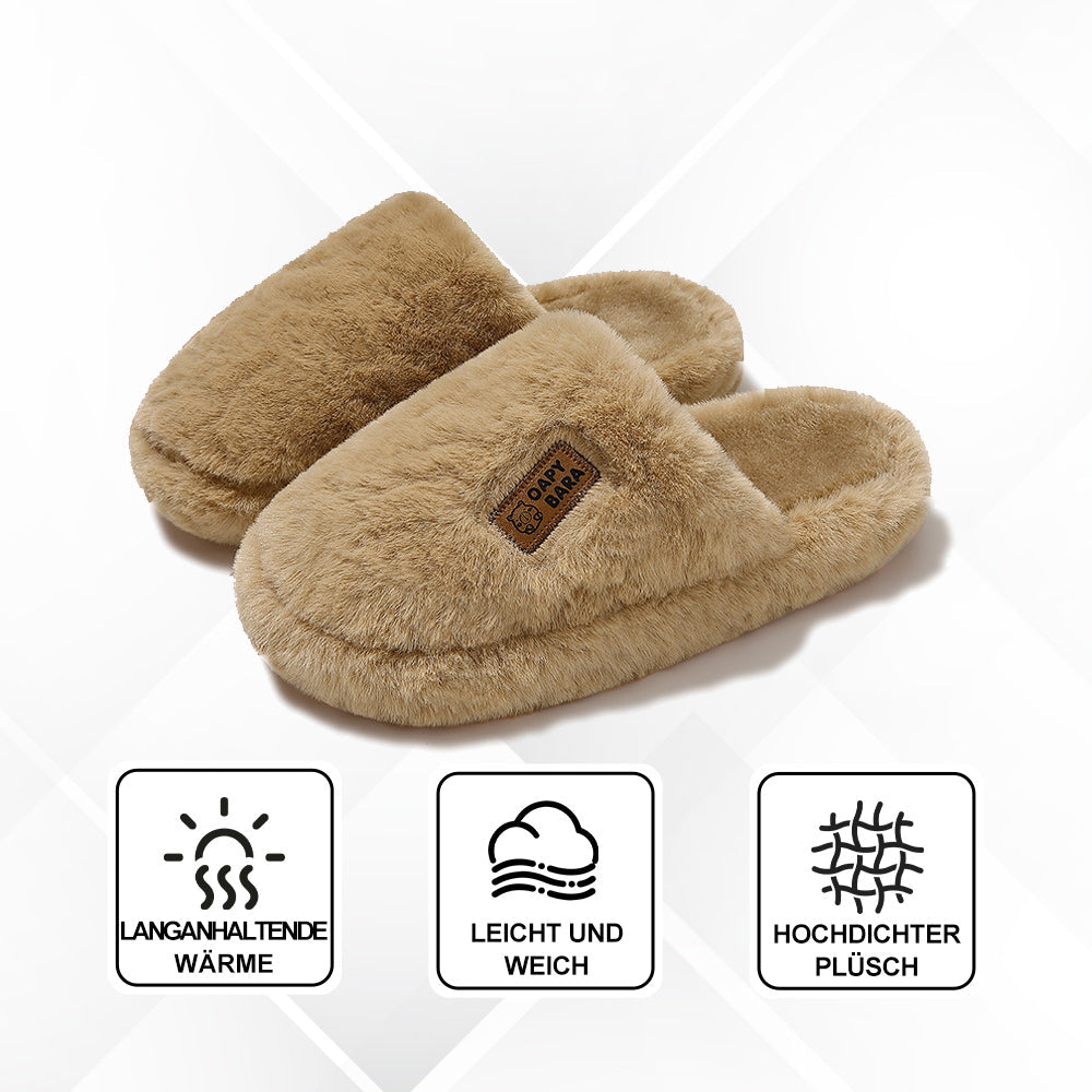 Soft Plush Slippers with Non-Slip Sole
