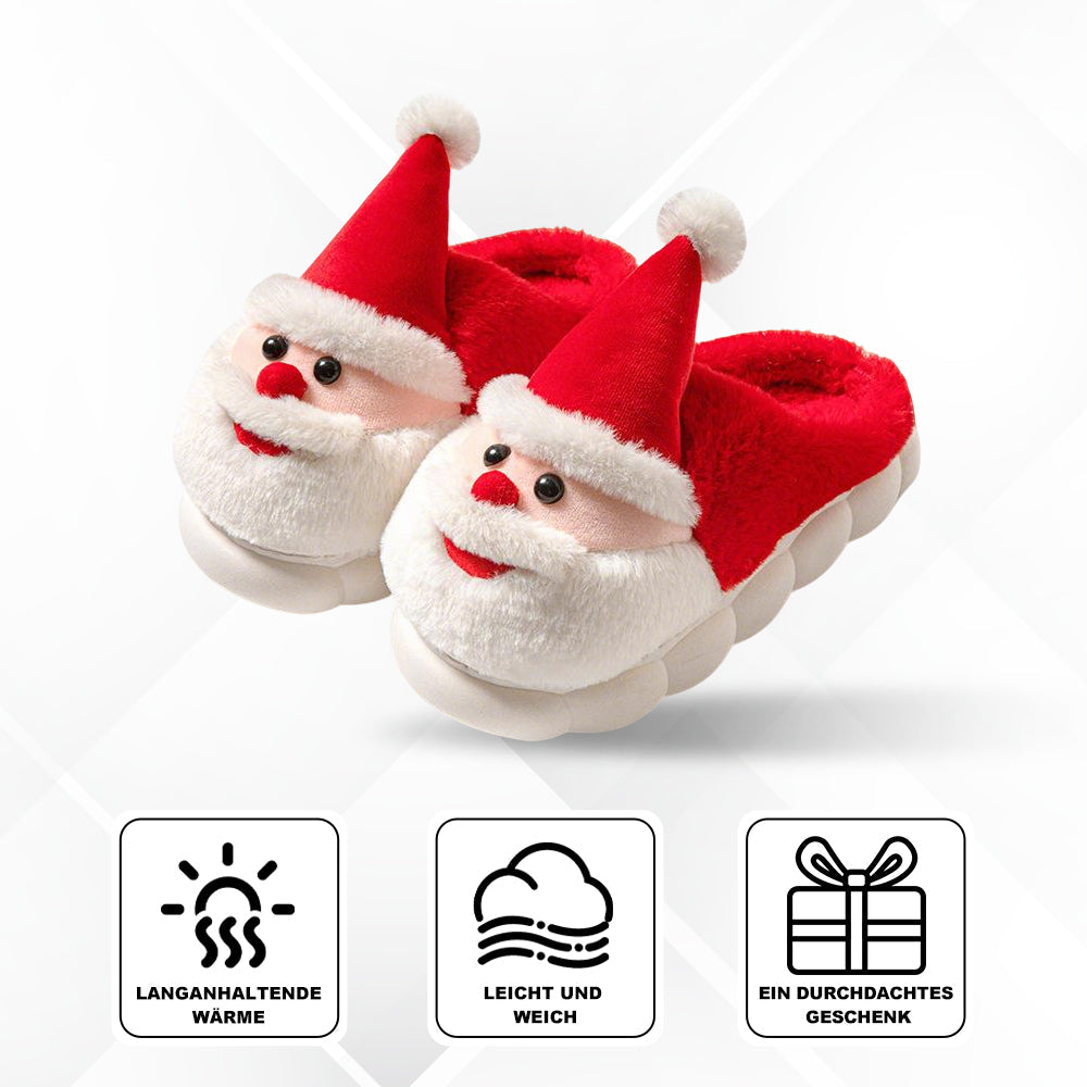 Santa Claus Slippers Warm Plush Festive