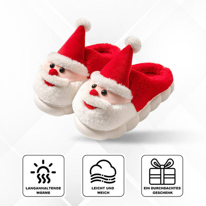 Santa Claus Slippers Warm Plush Festive