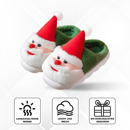 Santa Claus Slippers Warm Plush Festive