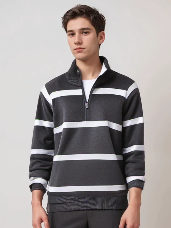 Weicher Baumwollpullover Sportlich - IdealeKleiden
