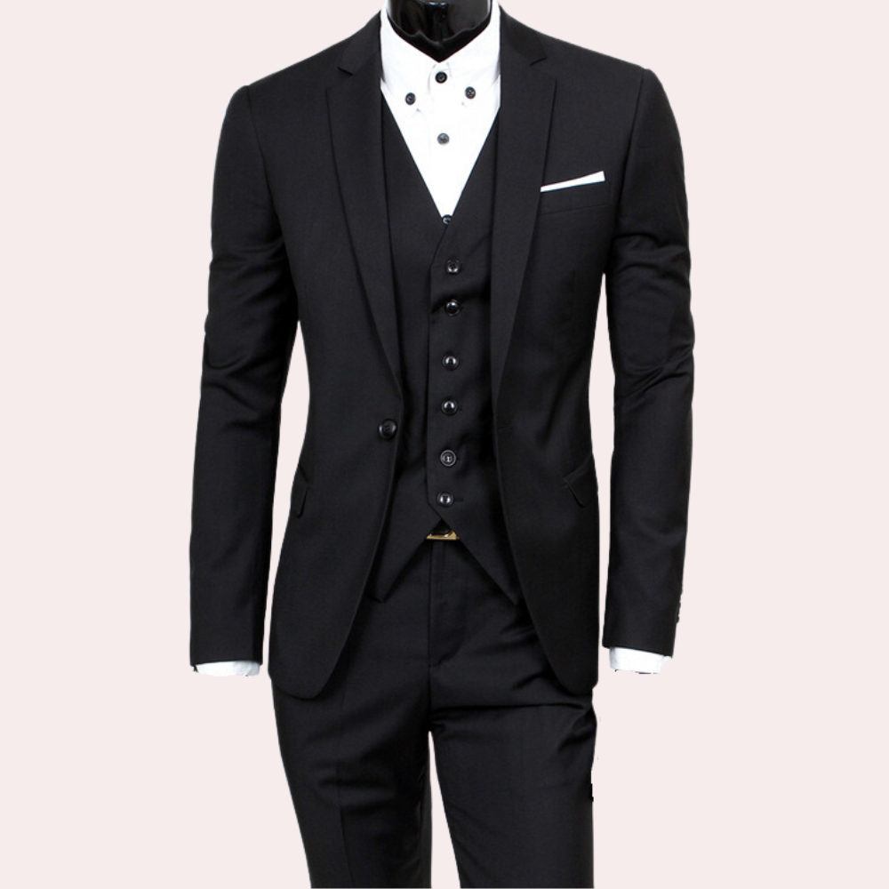 Herren Anzug Slim Fit Dreiteilig - IdealeKleiden