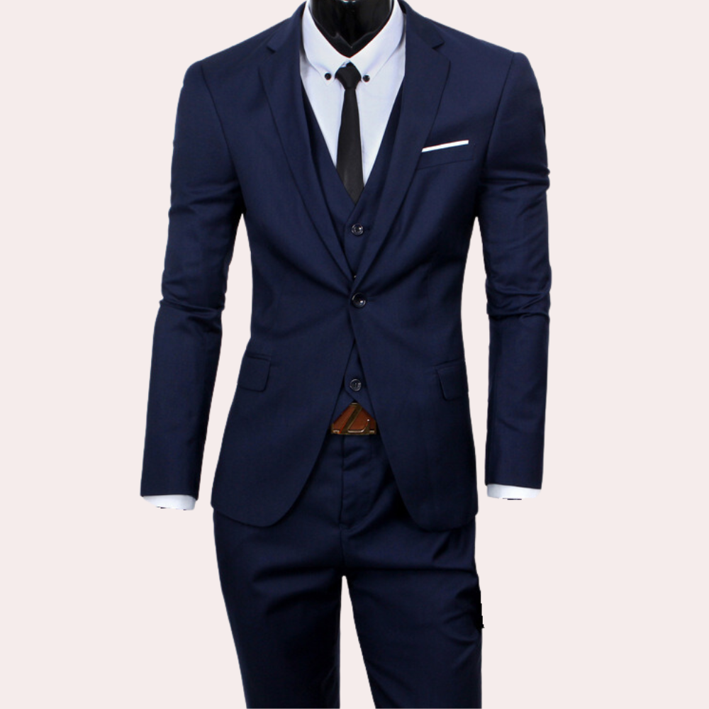 Men's Slim Fit Three-Piece Suit