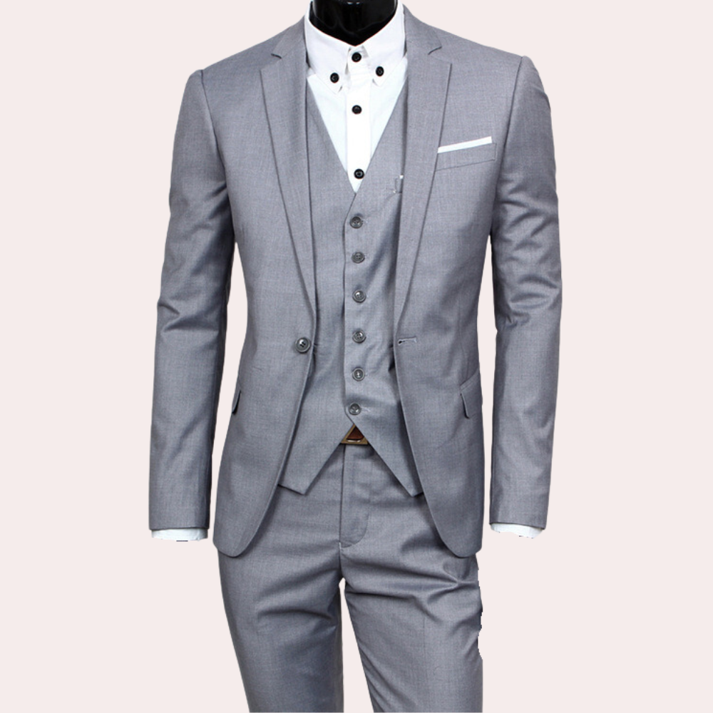 Men's Slim Fit Three-Piece Suit