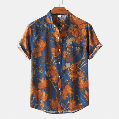 Relaxed Men's Short-Sleeve Printed Shirt