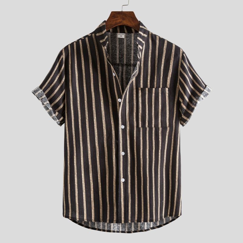 Relaxed Men's Short-Sleeve Printed Shirt