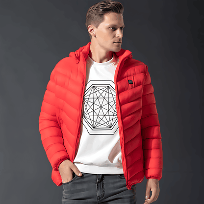 Men's Warm Winter Hooded Puffer Jacket