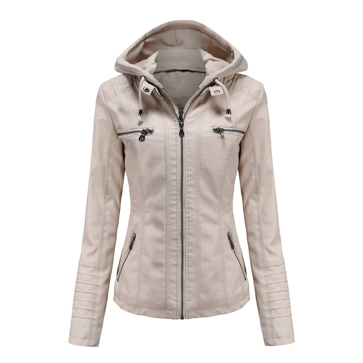 Autumn Leather Jacket Trendy Women&